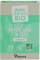 Vitavea Nutri'SENTIELS Biologische Essentiële Oliën Ravintsara Tea Tree 30 Capsules