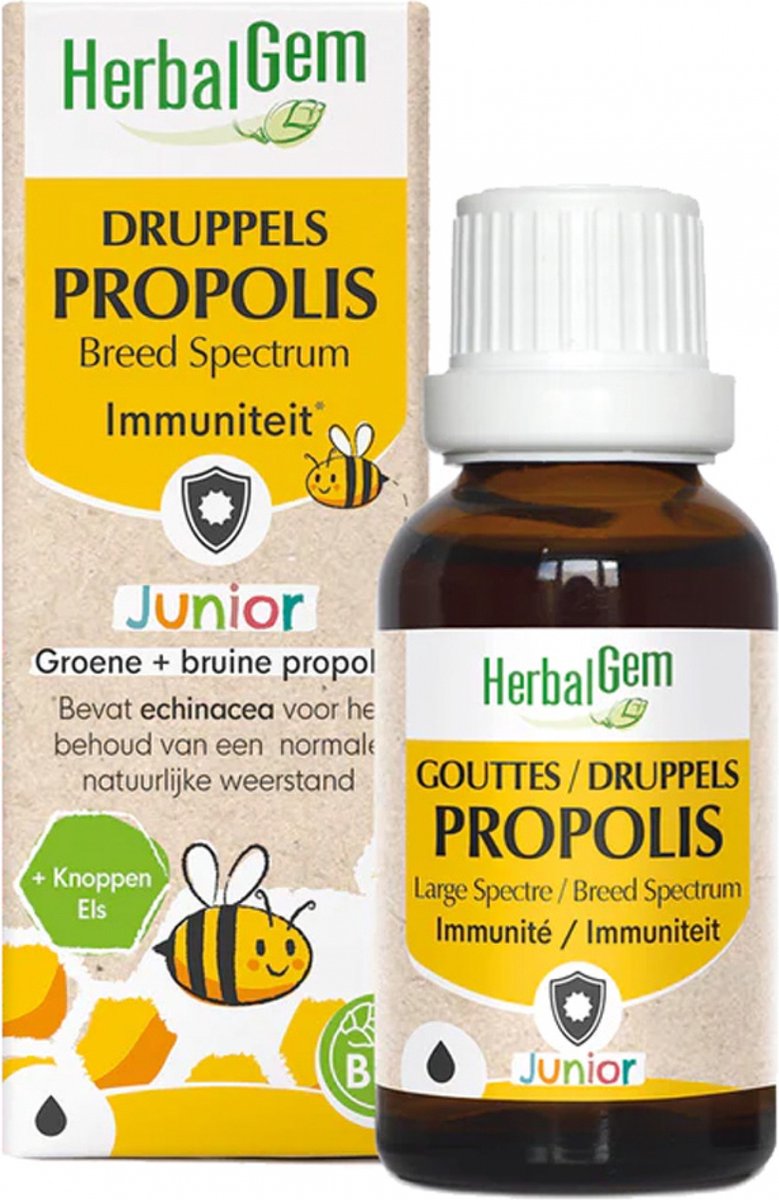 Goedkoopste Herbalgem Propolis Junior Bio Fl Gutt 15ml