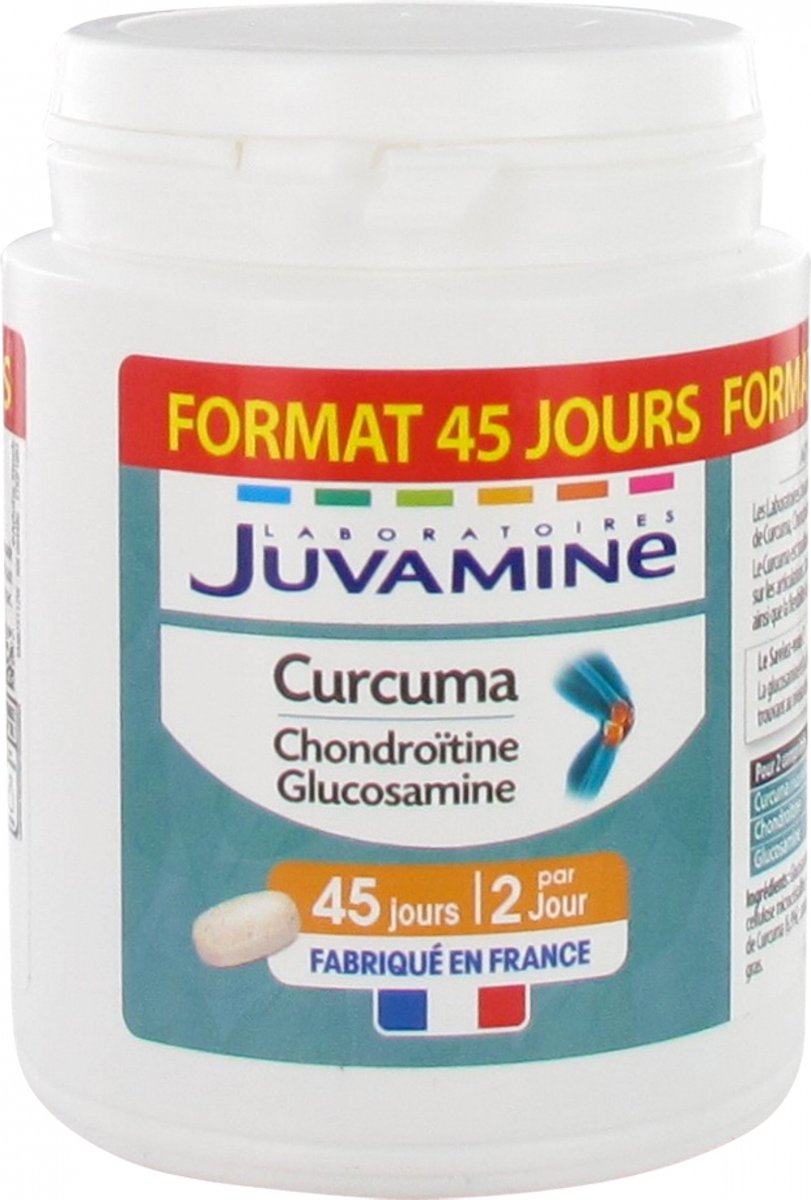 Juvamine Kurkuma Chondroïtine Glucosamine 90 Tabletten