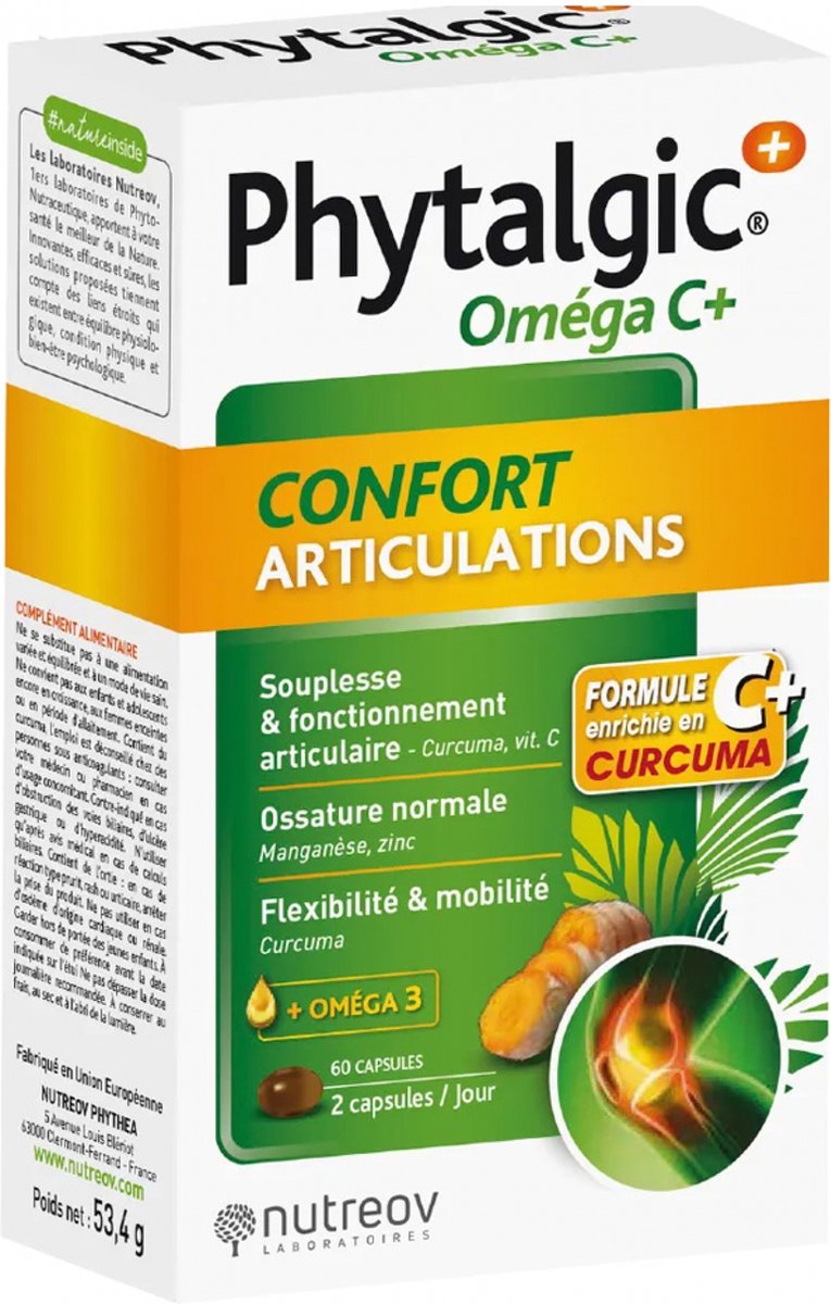 Goedkoopste Nutreov Phytalgic Omega C Gewrichtscomfort 60 Capsules