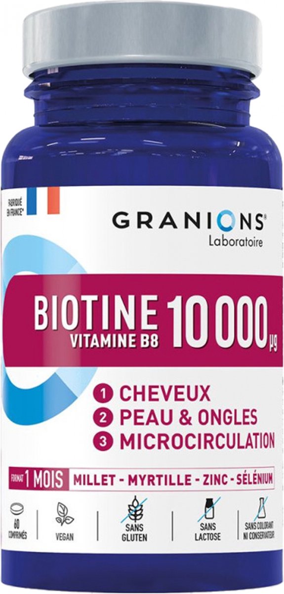 Goedkoopste Granions Biotine 10000 µg 60 Tabletten