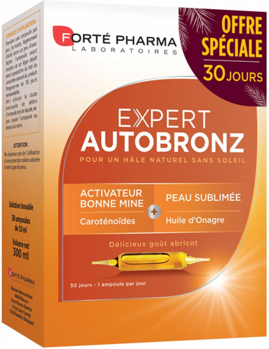 Goedkoopste Forté Pharma Expert AutoBronz 30 Ampullen