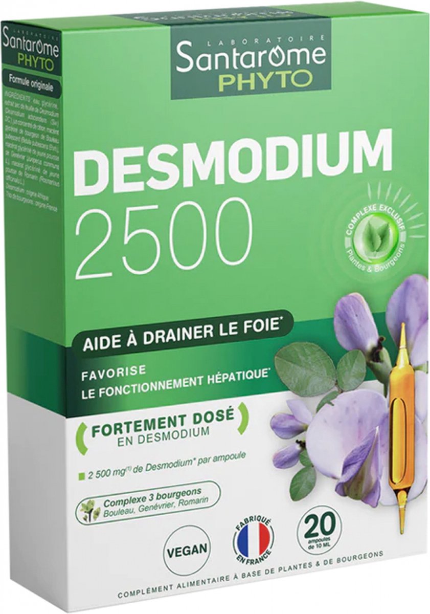 Goedkoopste Santarome Phyto Desmodium 2500 20 Flacons