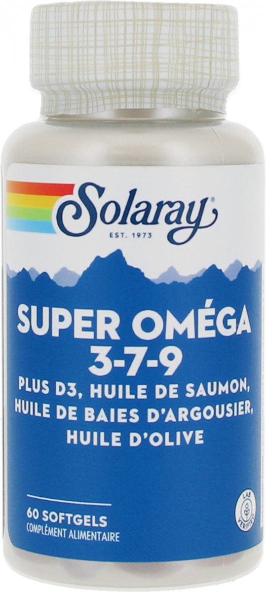 Solaray Super Omega 3-7-9 60 Zachte Gels