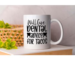 Mok Will Give Dental Advice For Tacos - Dentistry - Gift - Cadeau - DentalCare - OralHealth - DentalHealth - Tandarts - Tandheelkunde - Mondzorg - Tandgezondheid