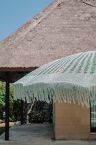 Bali parasol macrame - groen - 250 cm