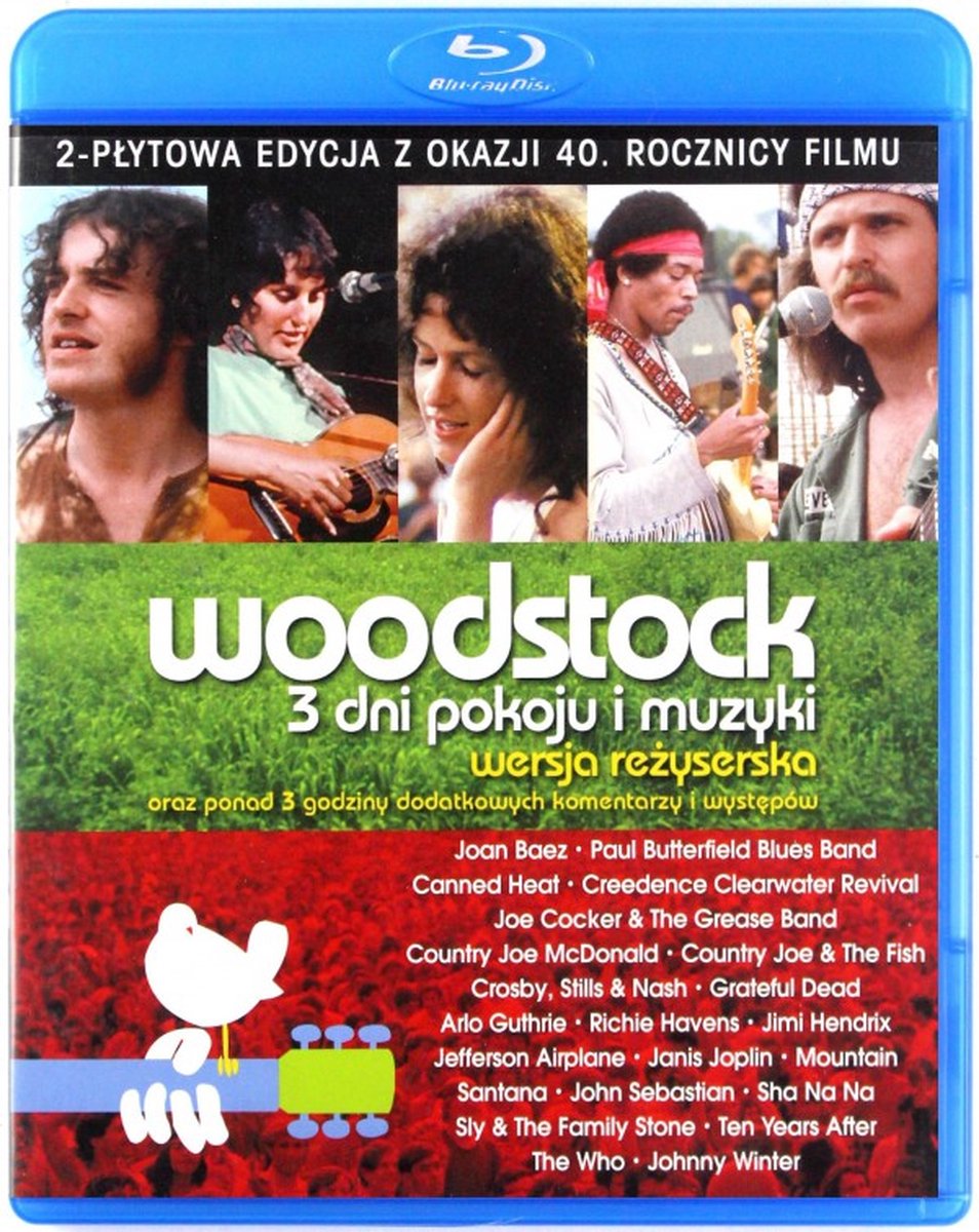 Woodstock: 3 Days of Peace & Music (3 Dni Pokoju i Muzyki) wersja reżyserska [2Blu-Ray] - Alan Cooper