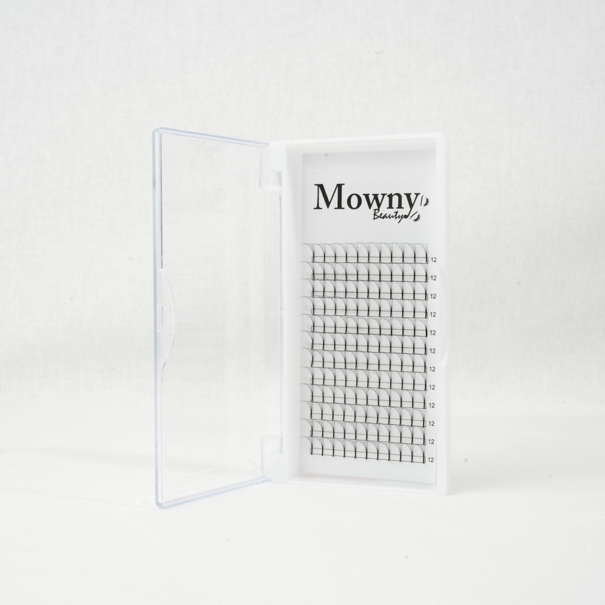 Mowny Beauty - Wimperextensions - 5D Premade Fans - 12mm 0,07mm D-krul - Natuurlijke Wimperextensions - Russisch Volume