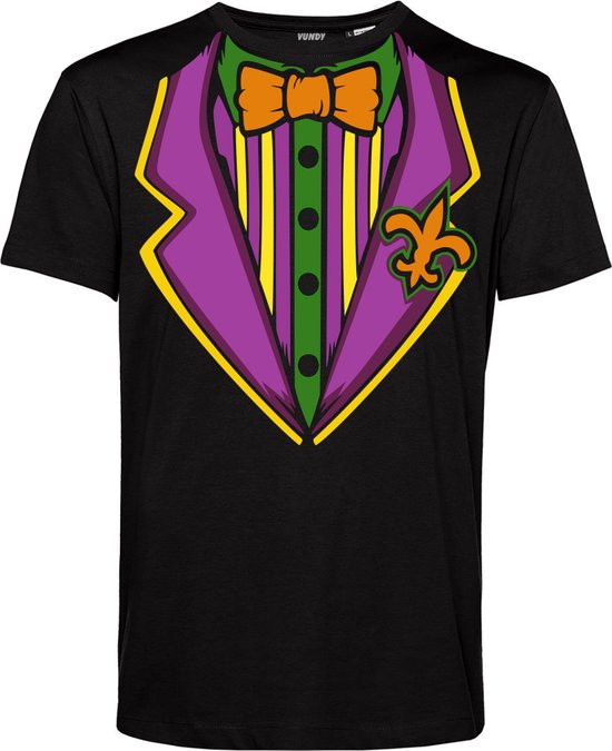 T-shirt Joker Kostuum | Carnavalskleding heren | Halloween Kostuum | Foute Party | Zwart |