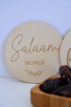 Islamitische houten bordjes set | Baby