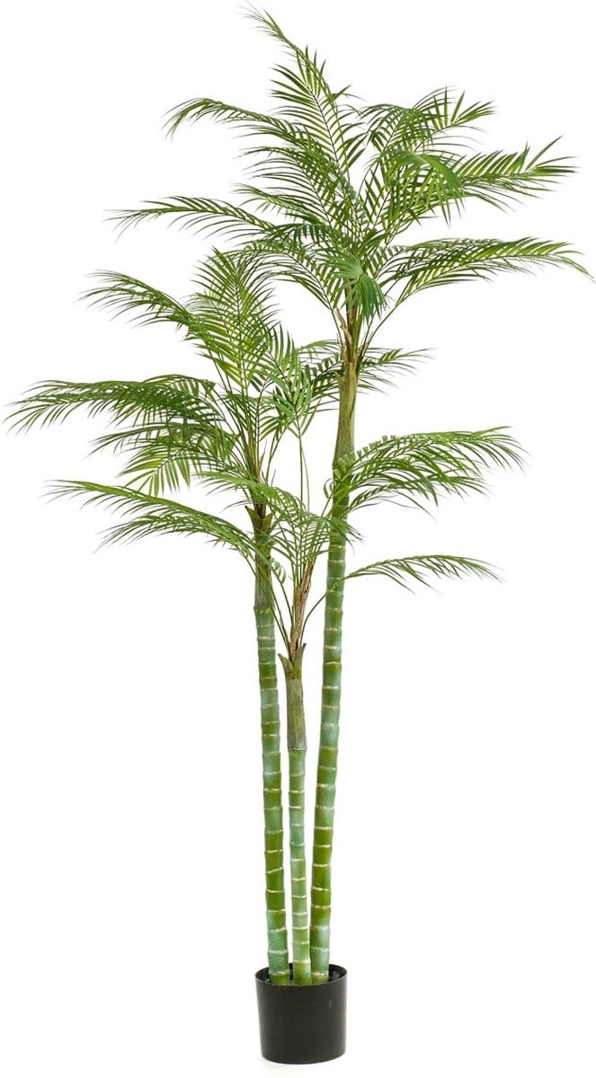 Emerald Kunstplant Areca Palm 195cm - Kunstplant voor binnen Groen