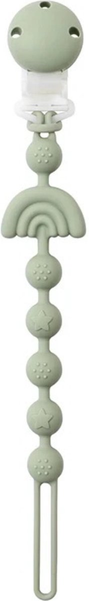 KimDo - Silicone Speenkoord - Groen - Speenketting - Speenketting - Baby - Speen - Jongen en Meisje - Kraamcadeau