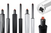 CLP Gasveer voor bureaustoelen - Gaslift In verschillende maten - Vervangende gasveerpoten - wit Ø 5cm, Länge 260-320mm