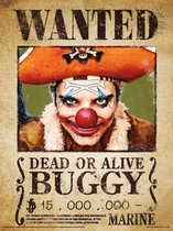 One Piece Live Action Buggy Wanted Art Print 30x40cm | Poster