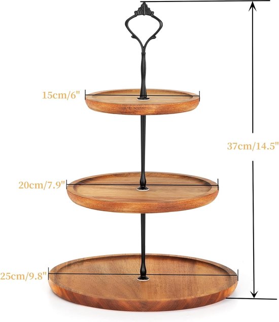 Etagère basse 3 niveaux en métal noir - Industrielle - 120x30x80cm