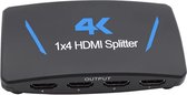 HDMI Splitter + USB Kabel - Full HD - 4K - 1 In 4 Uit - Signaal Versterker