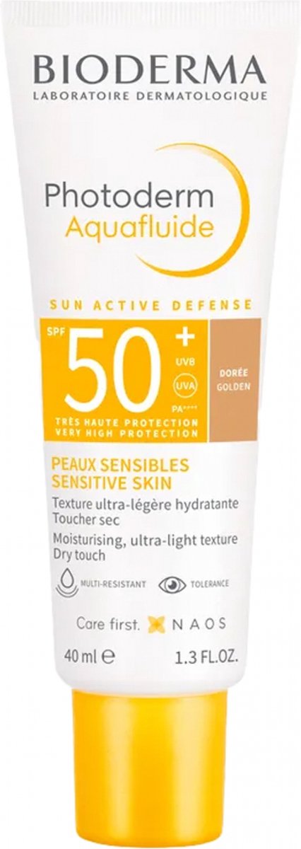 Bioderma Photoderm Aquafluide Sun Active Defense SPF50+ Golden 40 ml