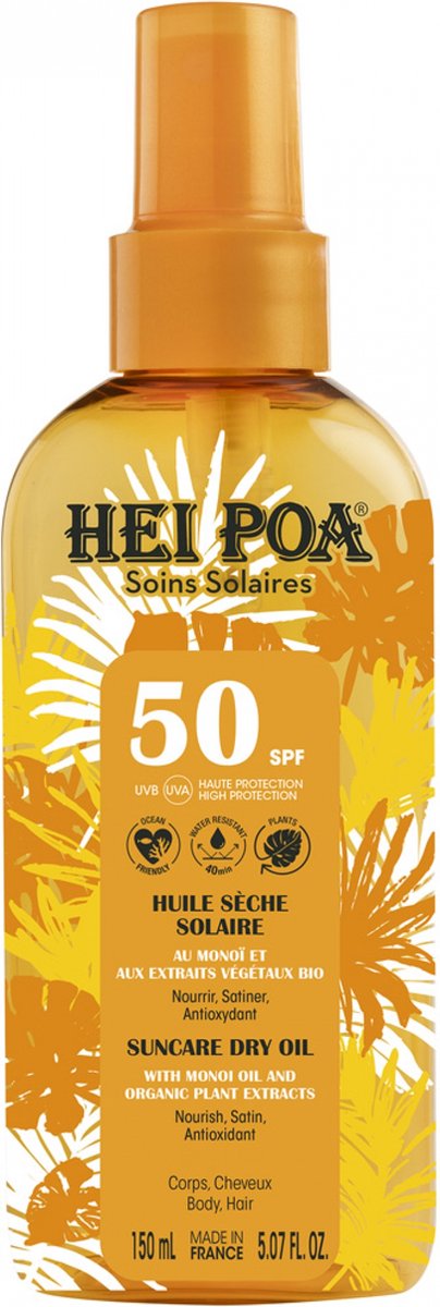 Hei Poa Sun Care Droge Olie SPF50 150 ml