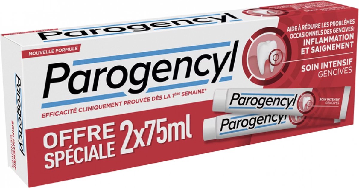 Parogencyl Intensive Gum Care Tandpasta Set van 2 x 75 ml
