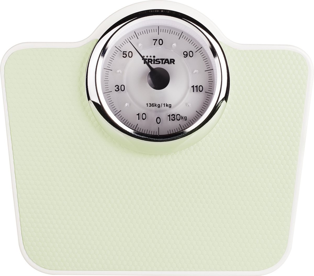 Bol.com Tristar Weegschaal WG-2428 - Analoge Personenweegschaal - Tot 136 kg - Vintage design - Step-on-technologie - Anti-slip ... aanbieding