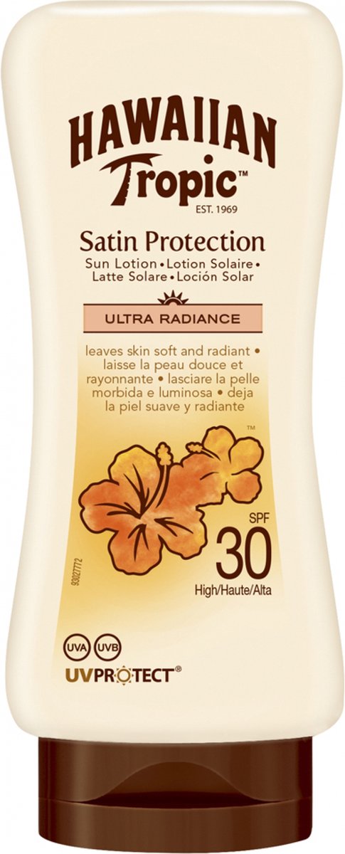 Goedkoopste Hawaiian Tropic Satin Protection Sun Lotion - SPF30 - 180ml - 1 Stuk