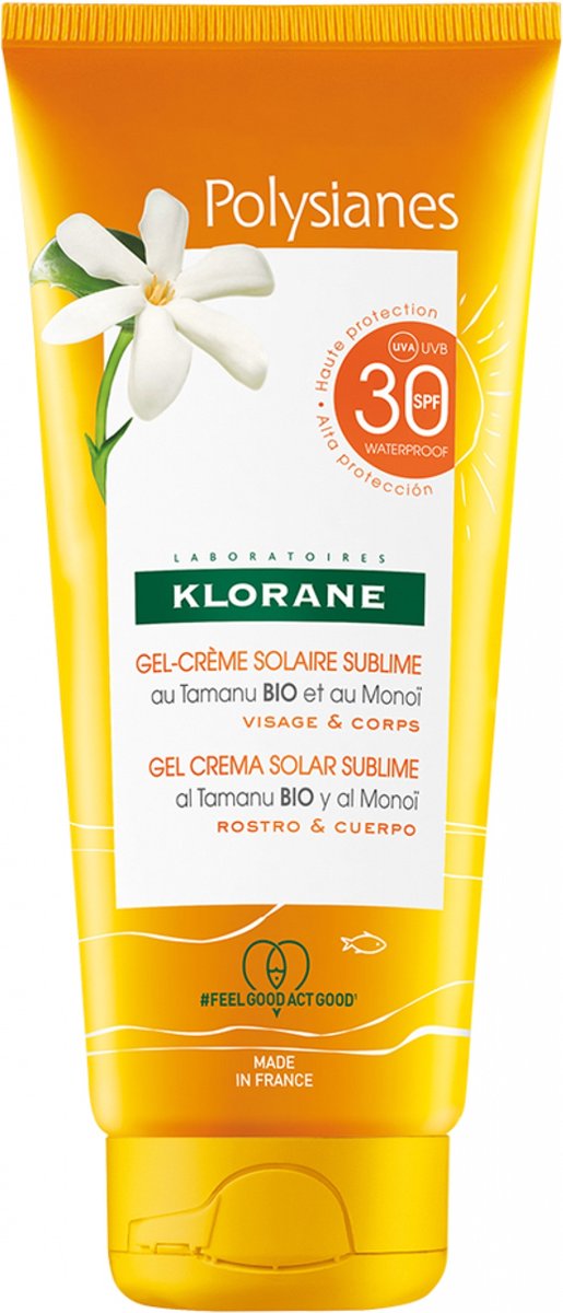 Klorane Polysianes Sublime Spf30 Sun Cream Gel - Zonnebrand - 200 ml