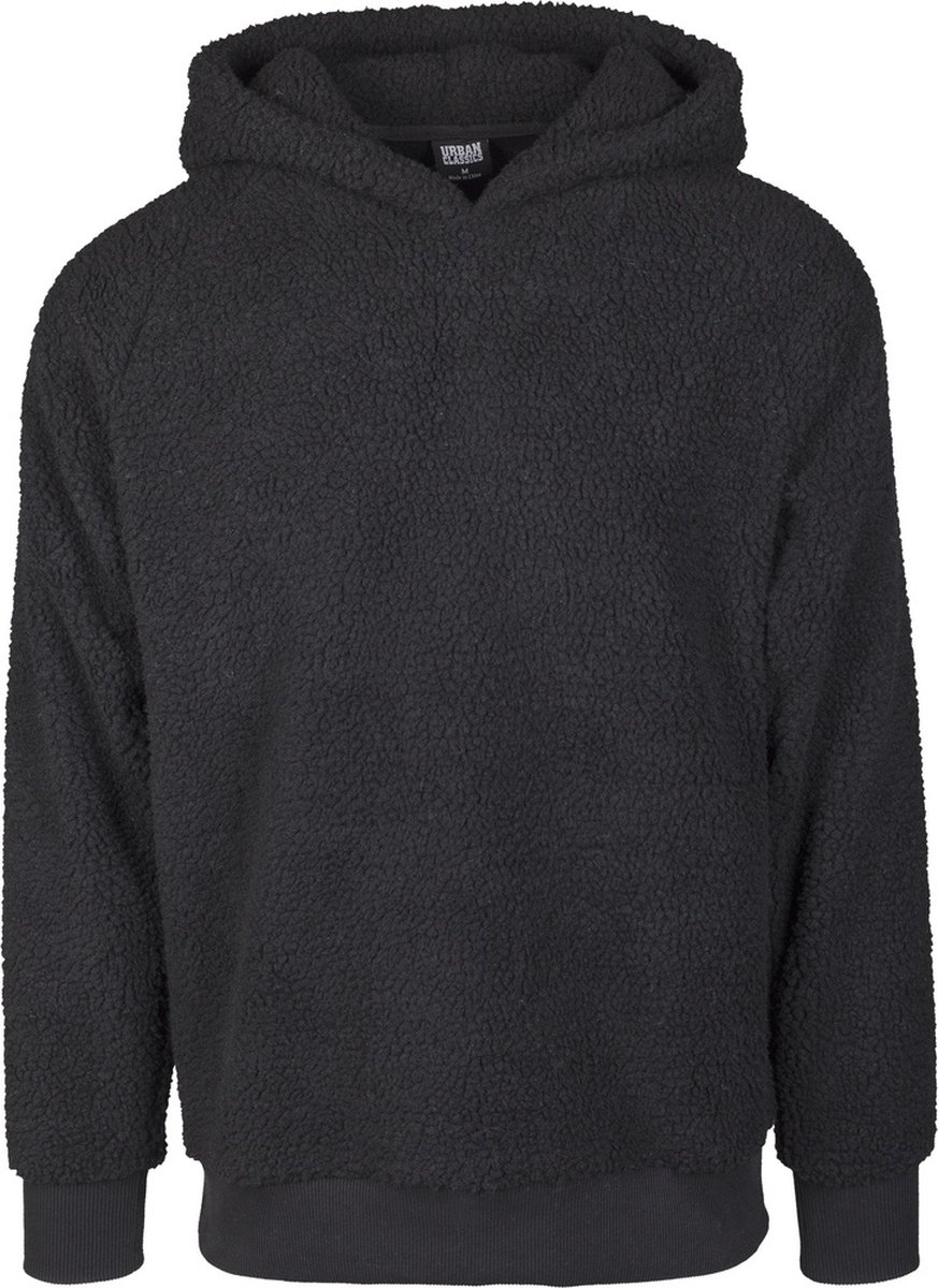 Urban Classics Sherpa Kinder hoodie/trui Kids 122 Zwart