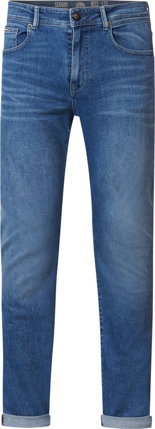 Petrol Industries - Heren Seaham Slim Fit Jeans jeans - Blauw - Maat 28