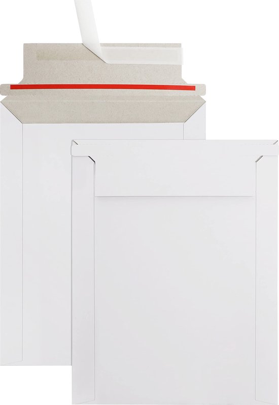 Netuno 25 witte kartonnen envelop B5 176x250mm 450g stevige zelfklevend met peel-off strip voor documenten brochures foto
