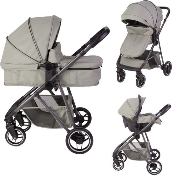 Product: X Adventure Combi 3 in 1 Kinderwagen Rover - Groen - Inc. Reiswieg, Zitting & Autostoel, van het merk Xadventure
