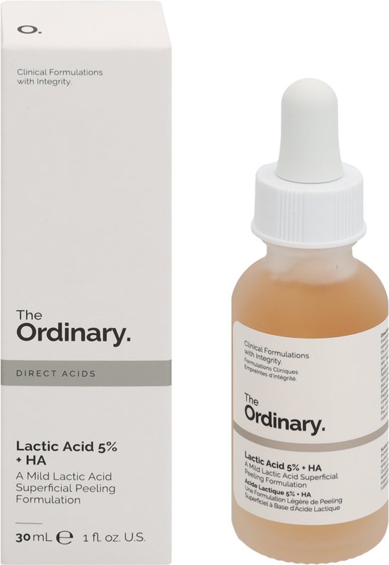 The Ordinary Lactic Acid 5% + HA 2% Gezichtspeeling - Gezichts Serum - The Ordinary
