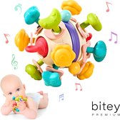Bitey - Rammelaar - Bijtring Baby - Montessori Speelgoed - Premium - Spin - BPA-vrij - Speelgoed - Grijp- en bijtspeelgoed - Spelen en ontdekken - Ratel geluiden