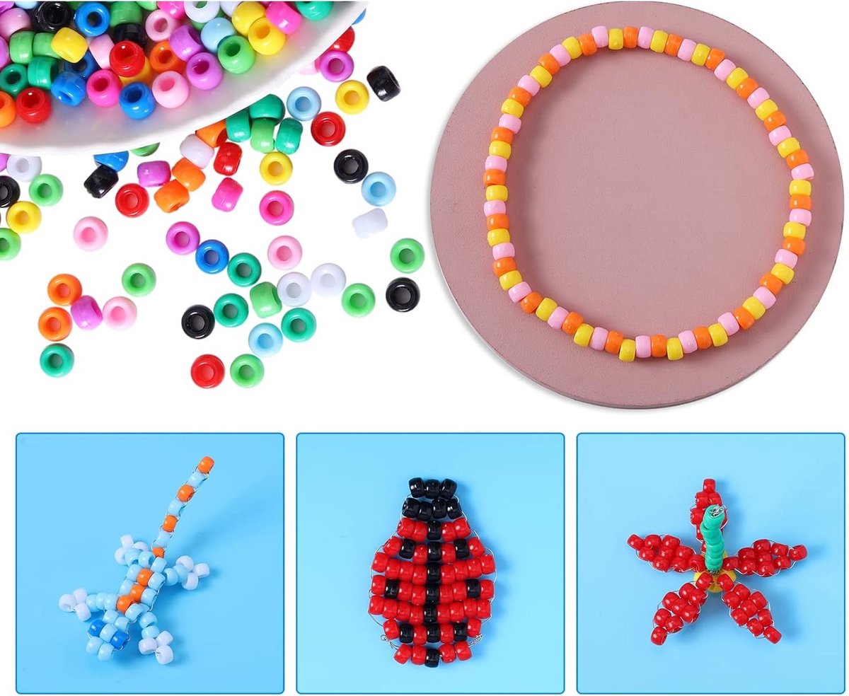 PLAY IT Kralen Mega Set XXL Knutselen Meisjes - 4 mm - Incl.Smiley, Letter & Hartjes Kralen — afbeelding 9