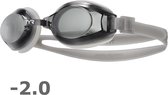 TYR Zwembril op sterkte -2.0 Smoke