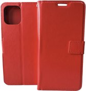Portemonnee Book Case Hoesje Geschikt voor: Motorola Edge 20 Lite rood