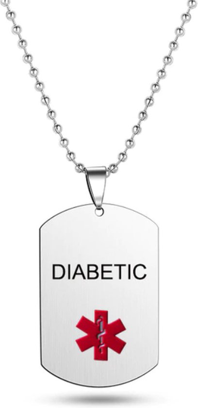 Foto: Ketting diabetes waarschuwingsketting