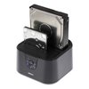 Deltaco MAP-GD35U3 - Docking Station - HDD/SSD - 2x 2,5 of 2x 3,5 Inch SATA - USB 3.0 - LED - Zwart