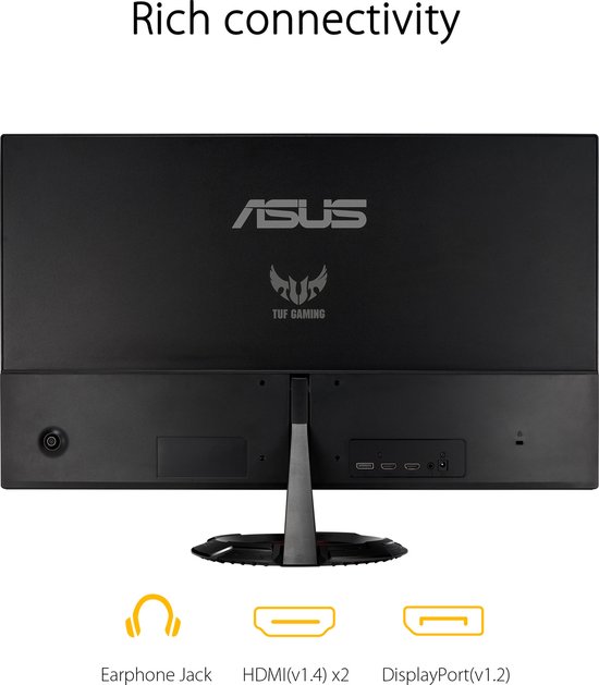 ASUS TUF Gaming VG249Q1R - Full HD Gaming Monitor - 165Hz - IPS ASUS TUF Gaming VG249Q1R - Full HD Gaming Monitor - 165Hz - IPS