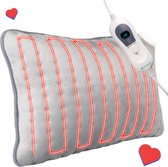 Bol.com Silvergear Warmtekussen Elektrisch - Valentijn Cadeautje vor Haar - Infrarood Verwarmingskussen - Grijs aanbieding