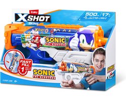 foto van ZURU - XSHOT - Water - Fast-Fill Skins Sonic The Hedgehog Hyperload Water Blaster van ZURU