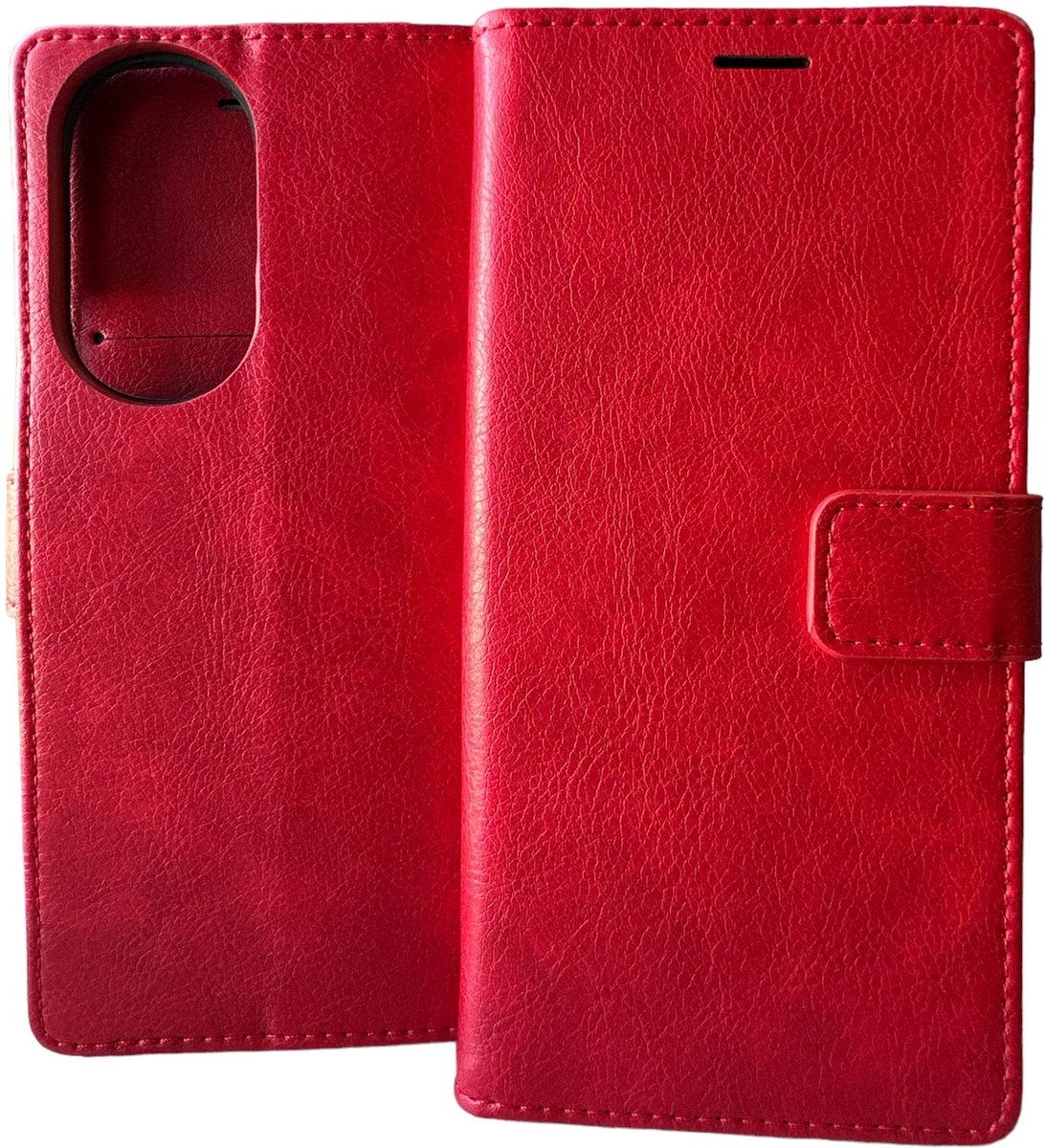 Portemonnee Book Case Hoesje Geschikt voor: Motorola Edge 30 Pro - rood