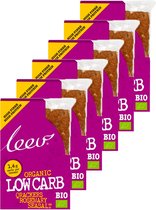 Leev® Bio | Low Carb Qrackers | Rozemarijn Zeezout | 6 stuks | 6 x 80 gram
