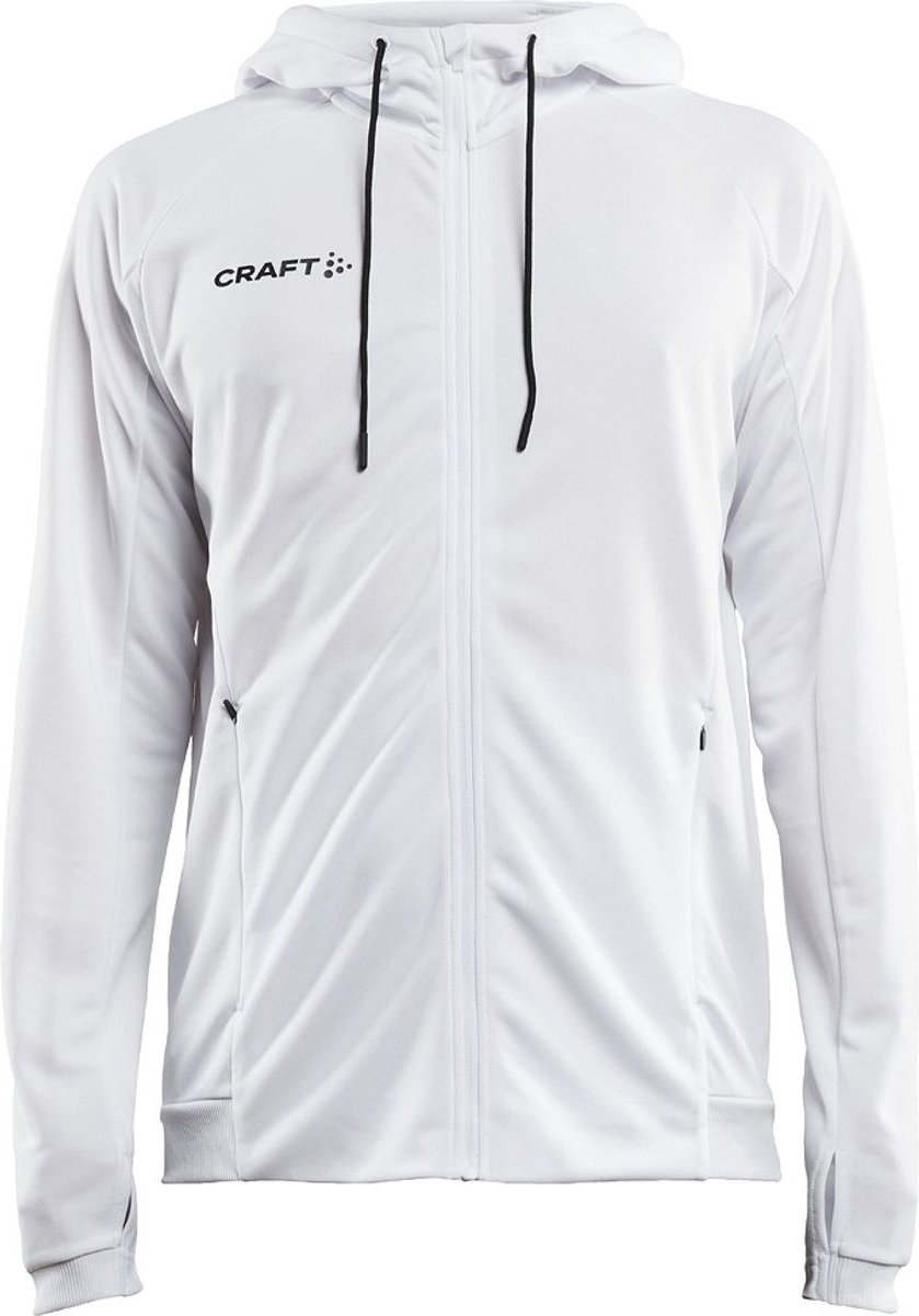 839x1200.jpg Craft Evolve Jas Met Kap Heren - Wit | Maat: XXL - Afbeelding 1