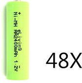eLiving - Oplaadbare AA batterijen. 2400mAh. 48 stuks.