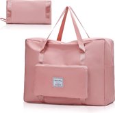 Handbagage tas - Opvouwbare reistas, bagagetas, grote weekendtas, vakantietas - Dames tas - Tas voor Vrouwen - Roze - Schoudertas