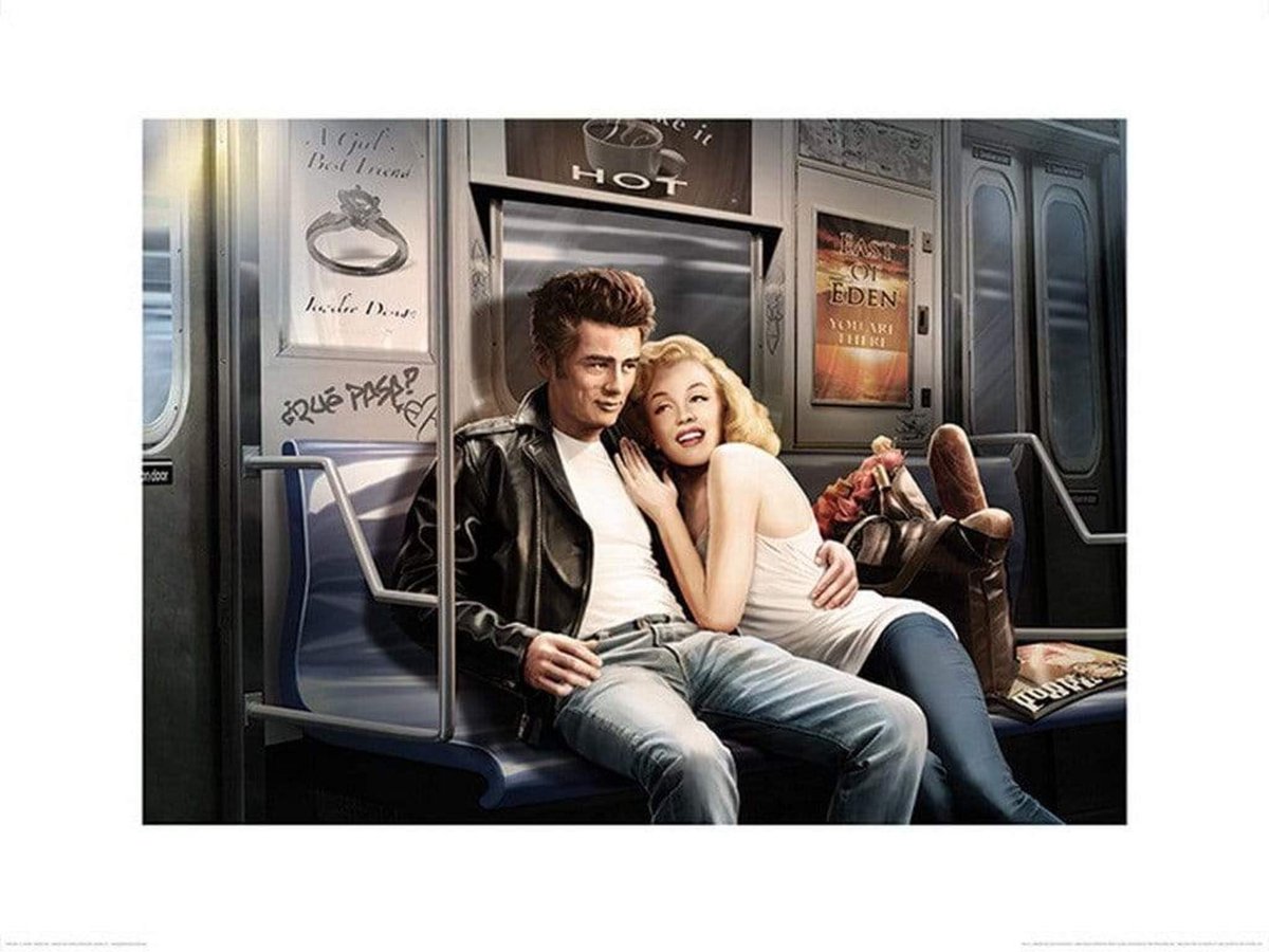 Pyramid Poster - Subway Ride J J Brando - 60 X 80 Cm - Multicolor Divers