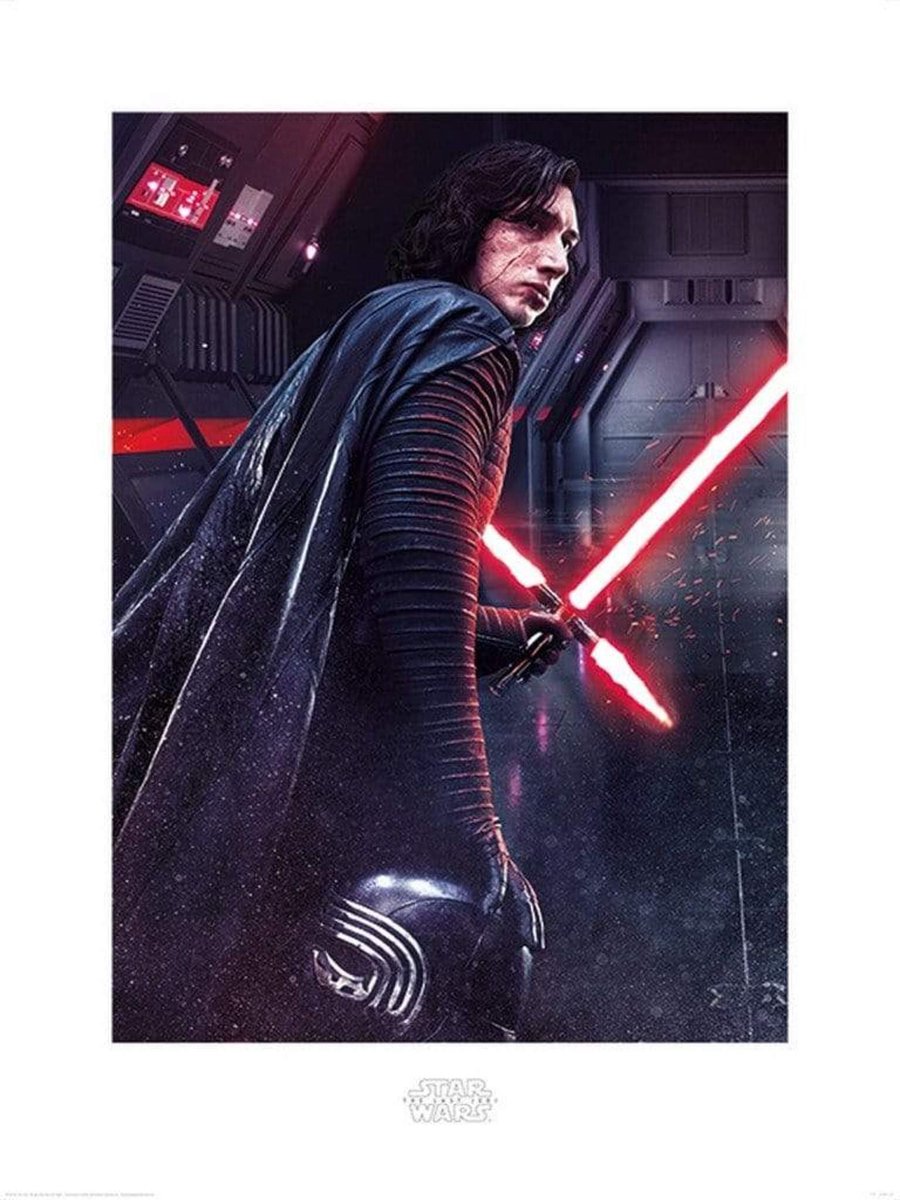 Pyramid Kunstdruk Star Wars - The Last Jedi Kylo Ren Rage 60x80cm Divers
