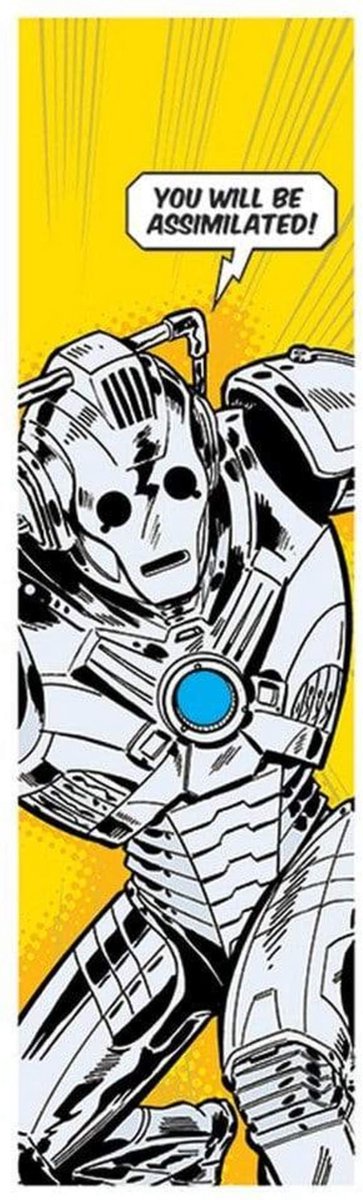Pyramid Kunstdruk Doctor Who - Comic Cyberman 33x95cm Divers