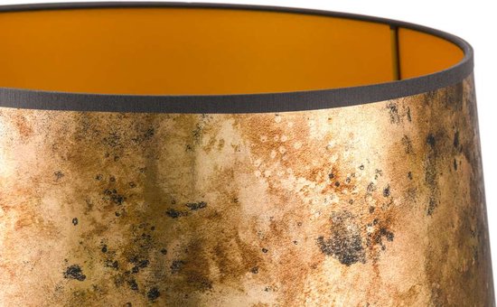 Lampenkap Cilinder - 25x25x16cm - Platinum messing - gouden binnenkant - TPL LIVING
