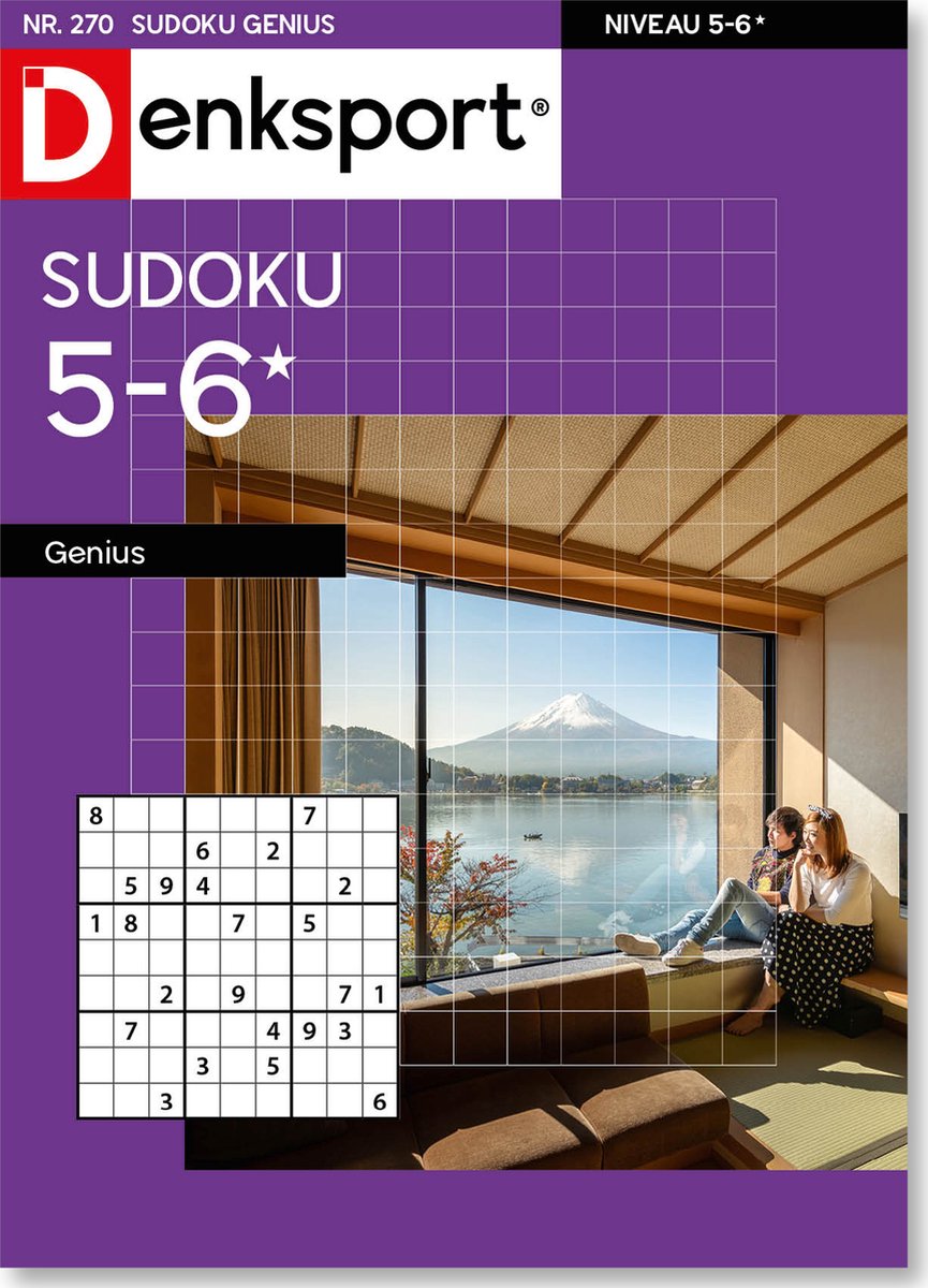 Denksport Puzzelboek Sudoku 5-6* genius, editie 270 - Denksport